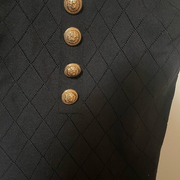 J.ING black tank top with lion buttons - Picture 2 of 4